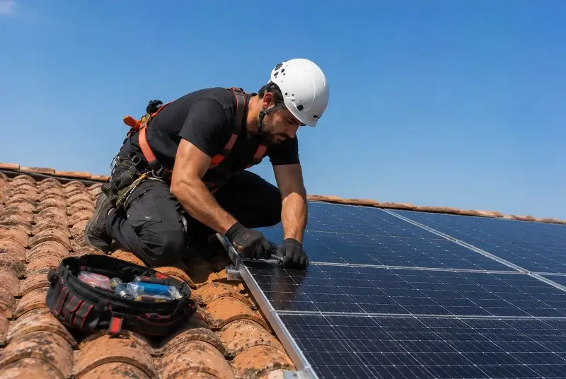 Maintenance et monitoring de panneaux solaires à Viriville